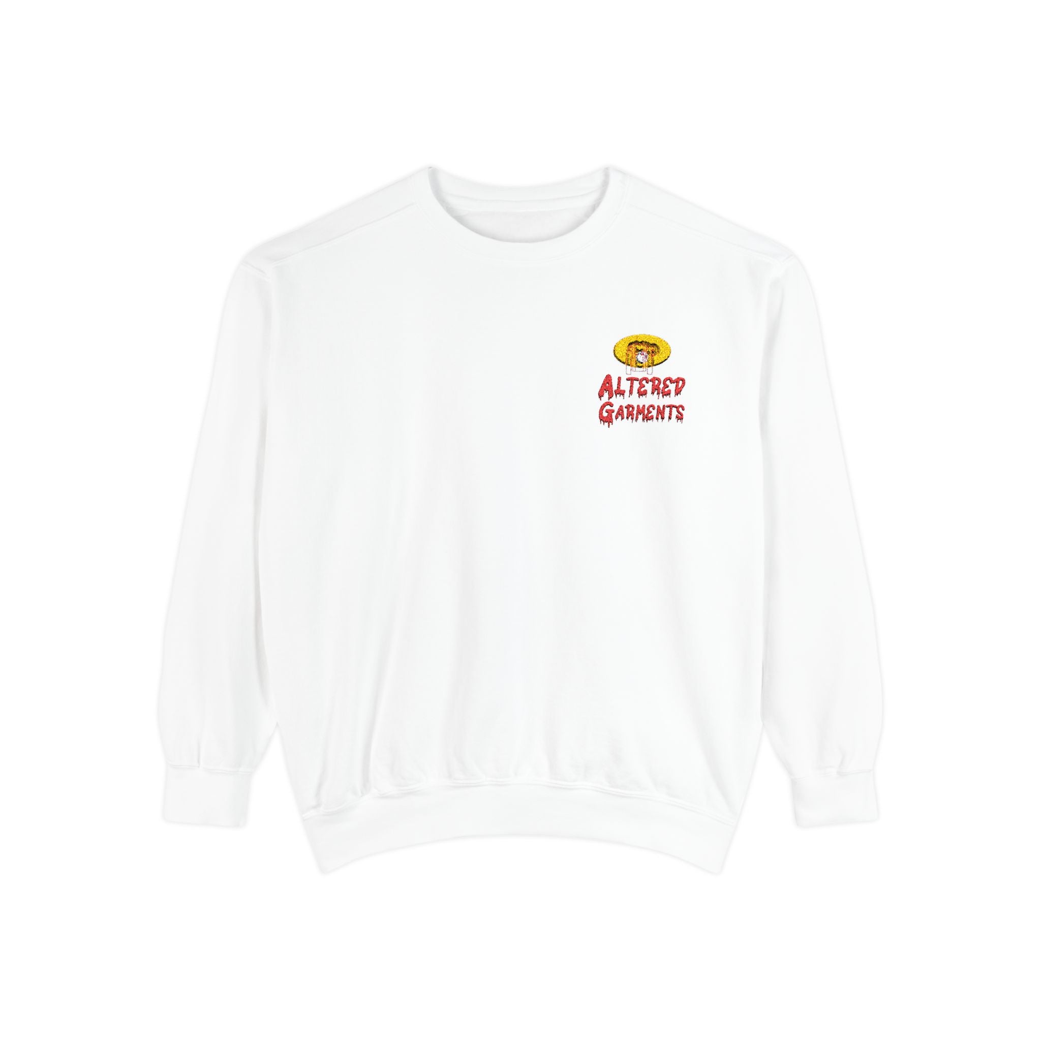 Altered Garments Embroidered Garment-Dyed Sweatshirt