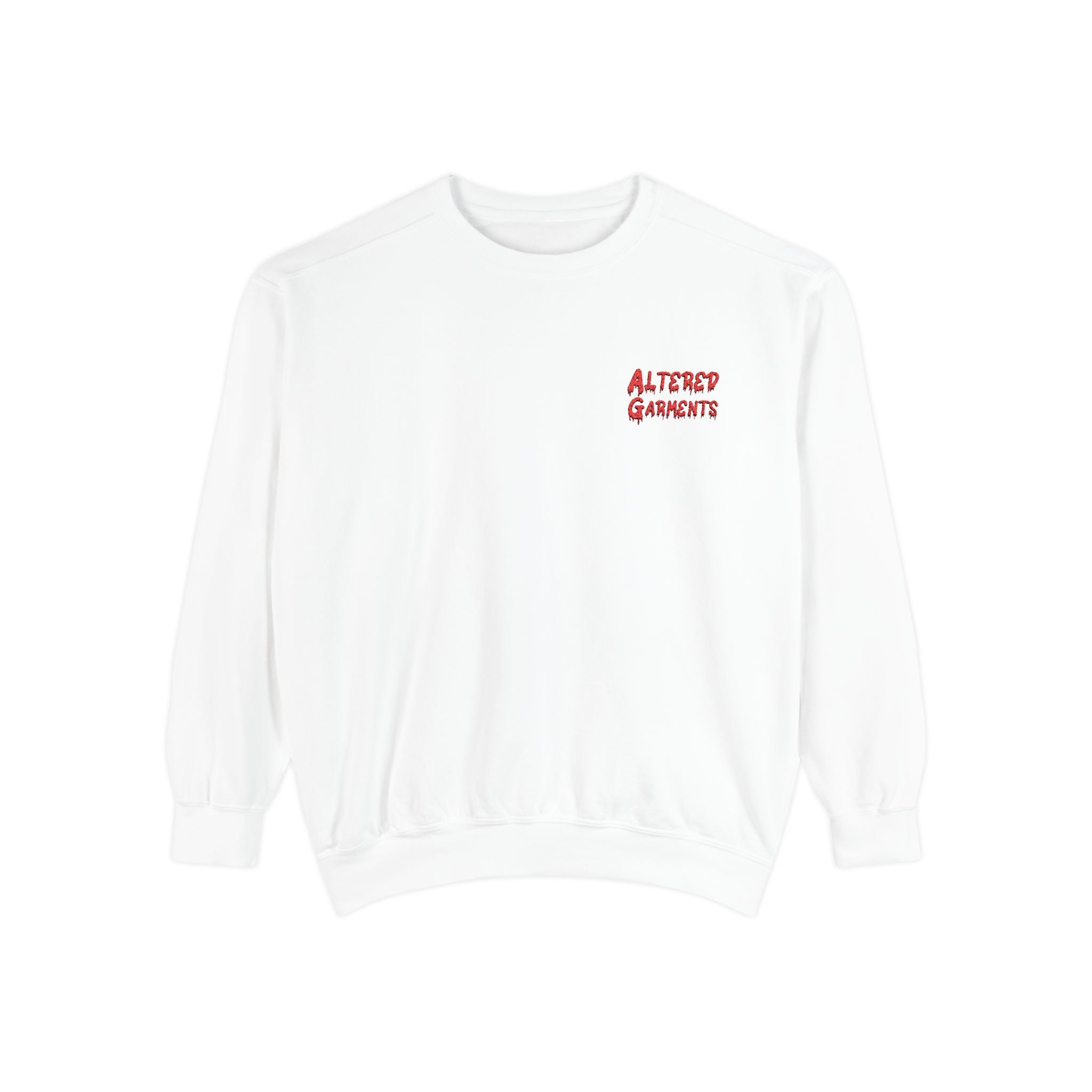 Altered Garments Embroidered Garment-Dyed Sweatshirt