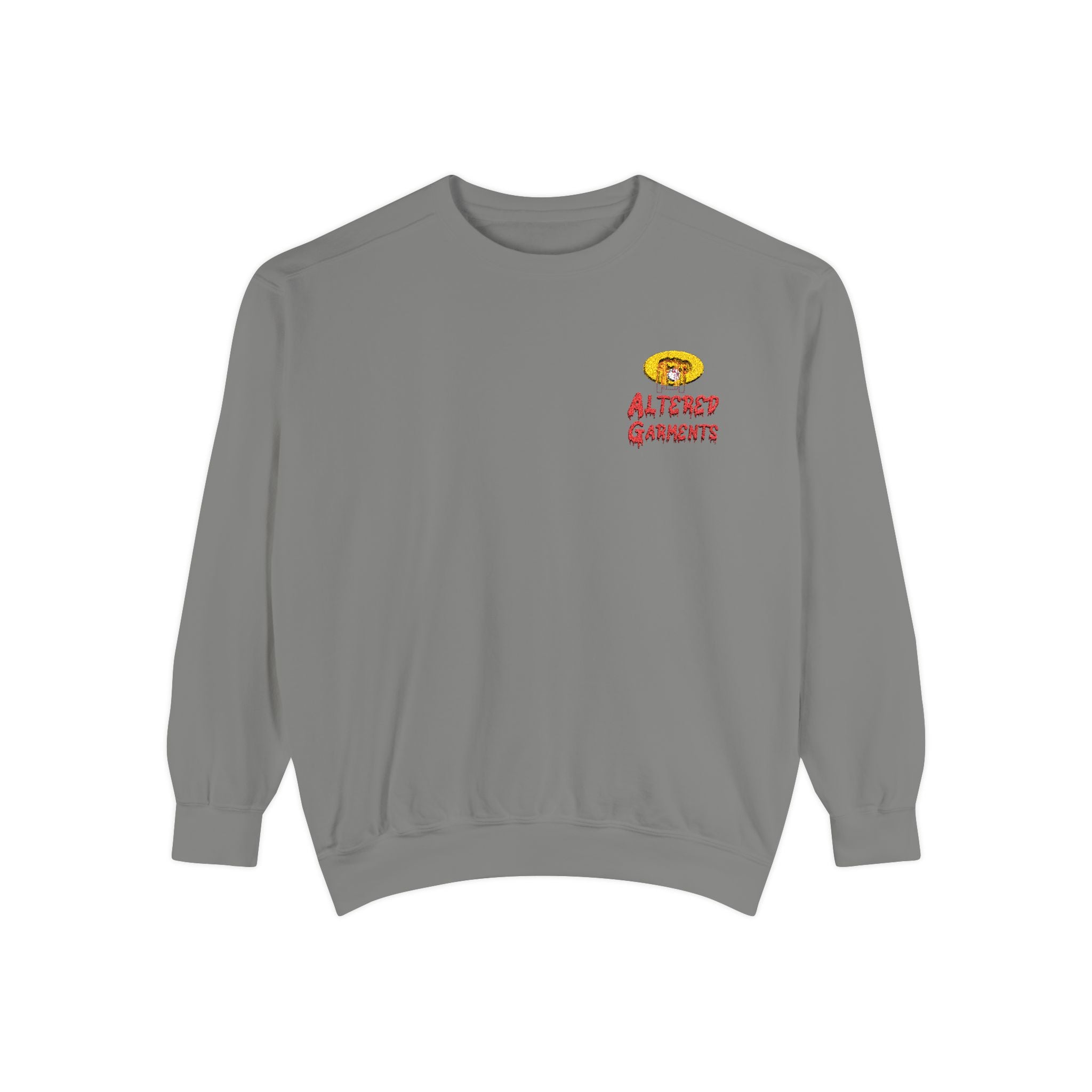 Altered Garments Embroidered Garment-Dyed Sweatshirt