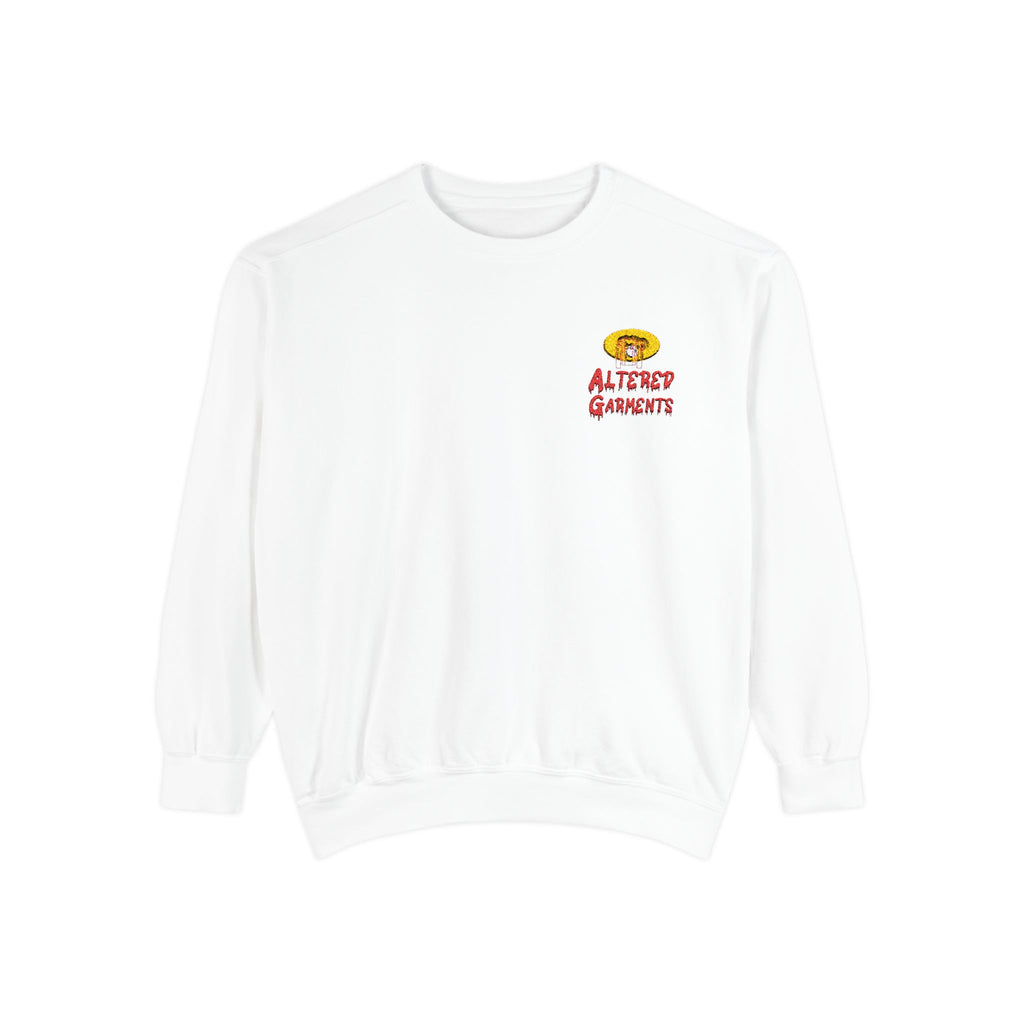 Altered Garments Embroidered Garment-Dyed Sweatshirt