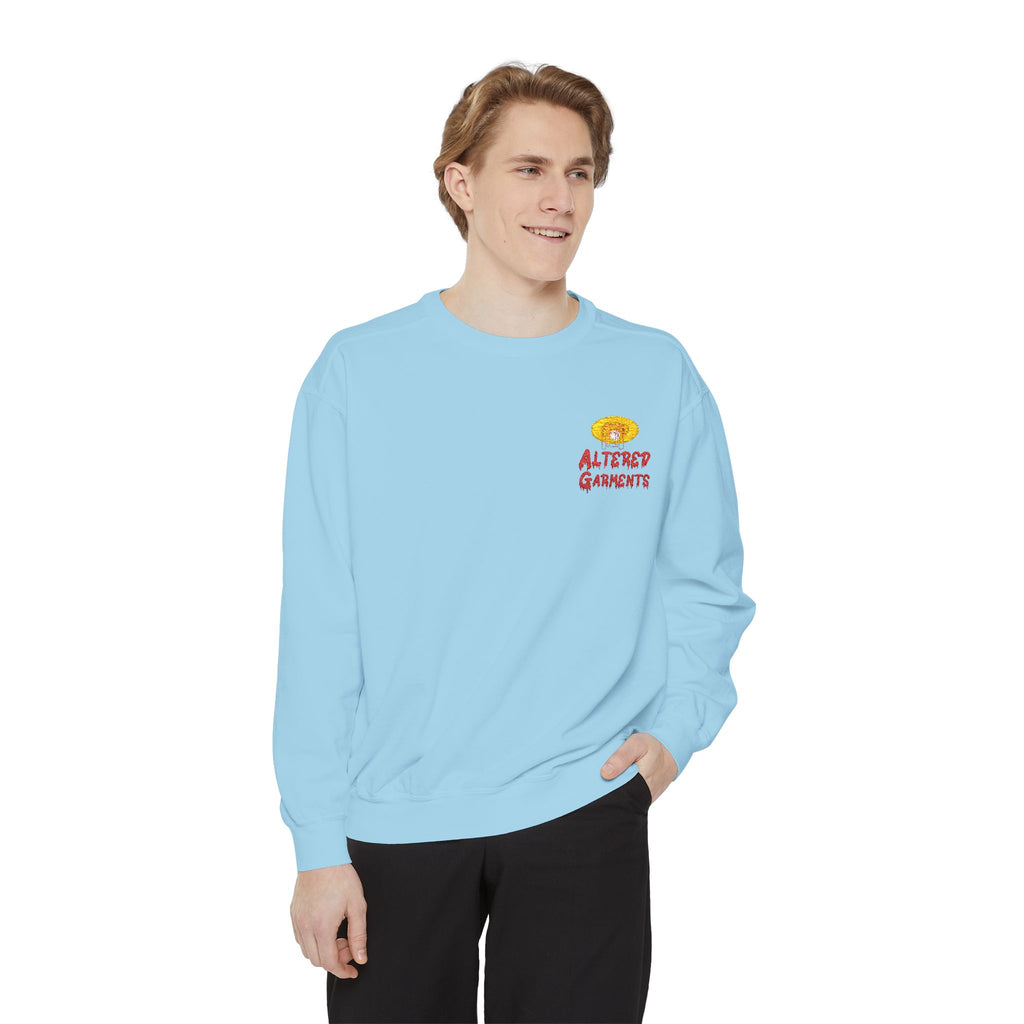 Altered Garments Embroidered Garment-Dyed Sweatshirt
