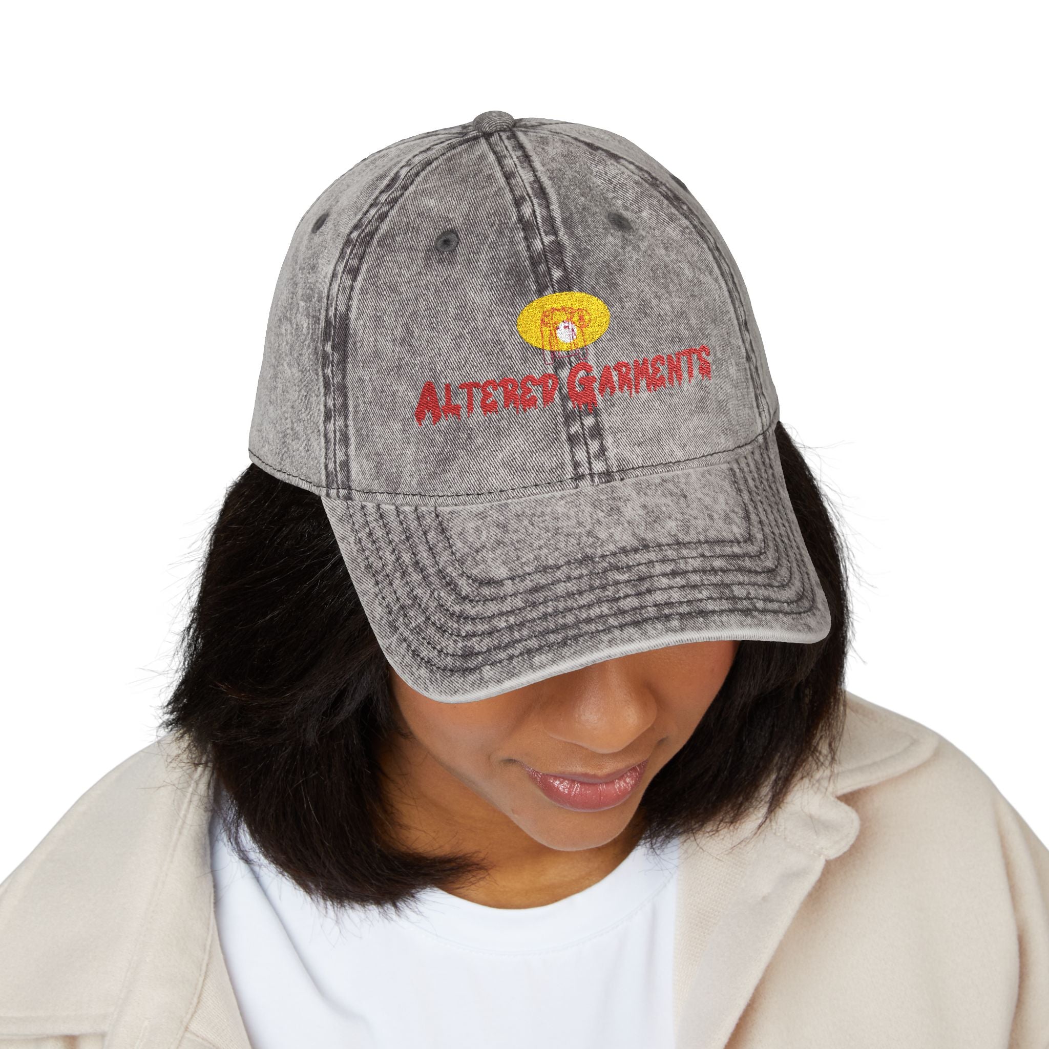 Altered Garments Vintage Embroidered Cap
