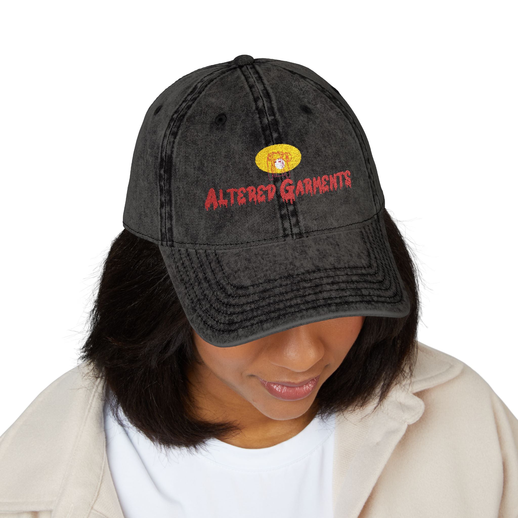 Altered Garments Vintage Embroidered Cap