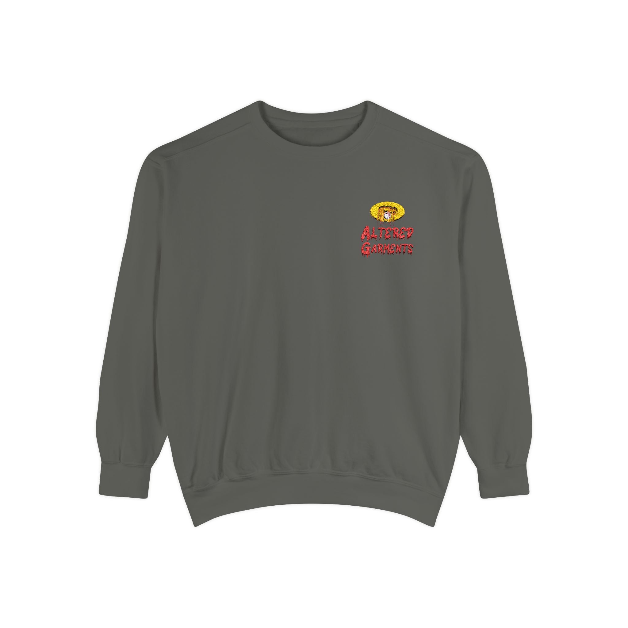 Altered Garments Embroidered Garment-Dyed Sweatshirt